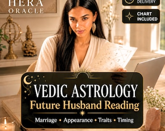Vedic Astrology Future Husband Chart Reading, Who will I marry? Marriage Natal Chart Analysis Same Hour Delivery