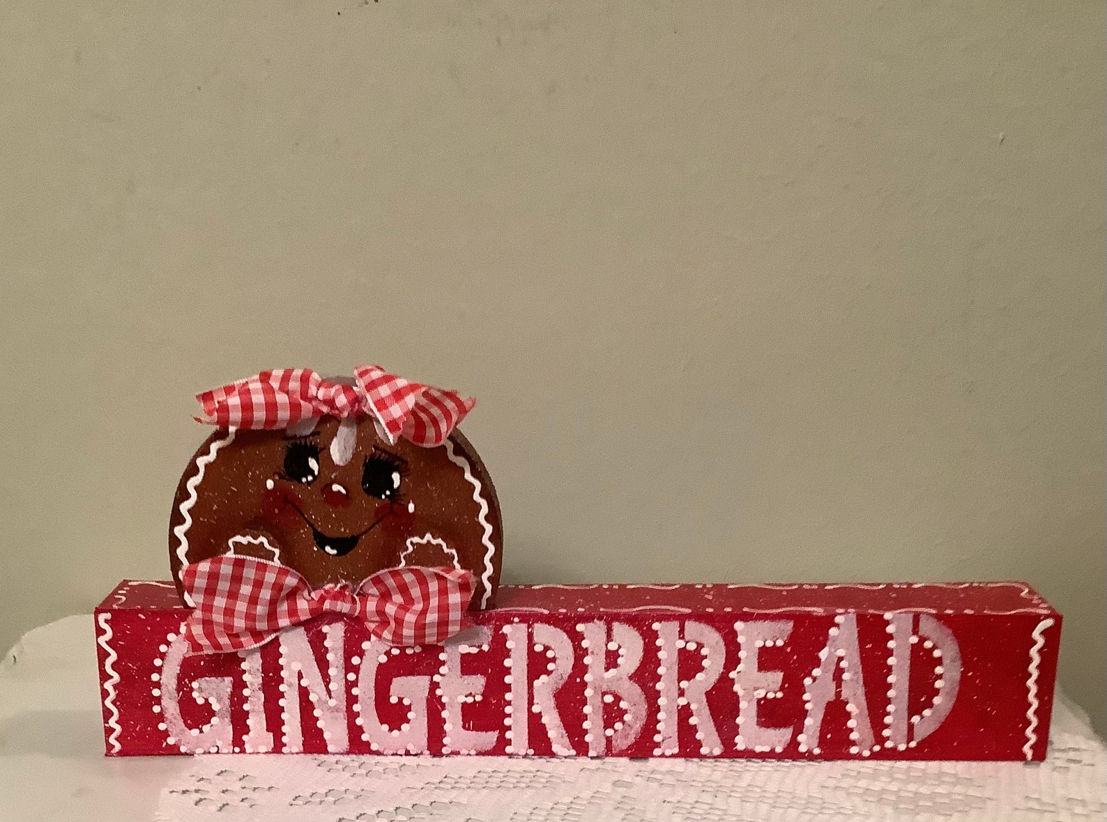Gingerbread Shelf Sitter Housewarming Ginger Kitchen Ginger - Etsy
