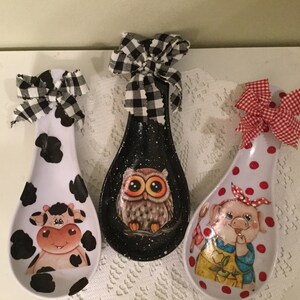 Cuchara descansa la elección de uno que usted elija cerdo vaca | Etsy