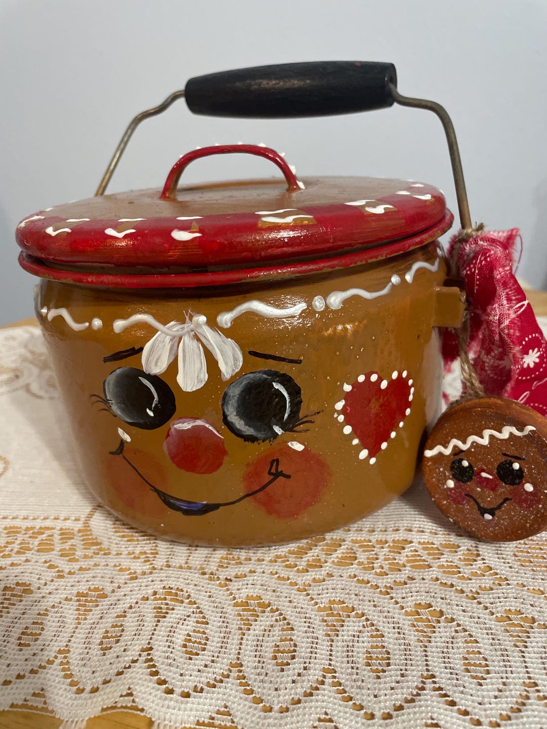 Ginger Collector..vintage Tea Kettle..gingerbreads All Around...kitchen ...
