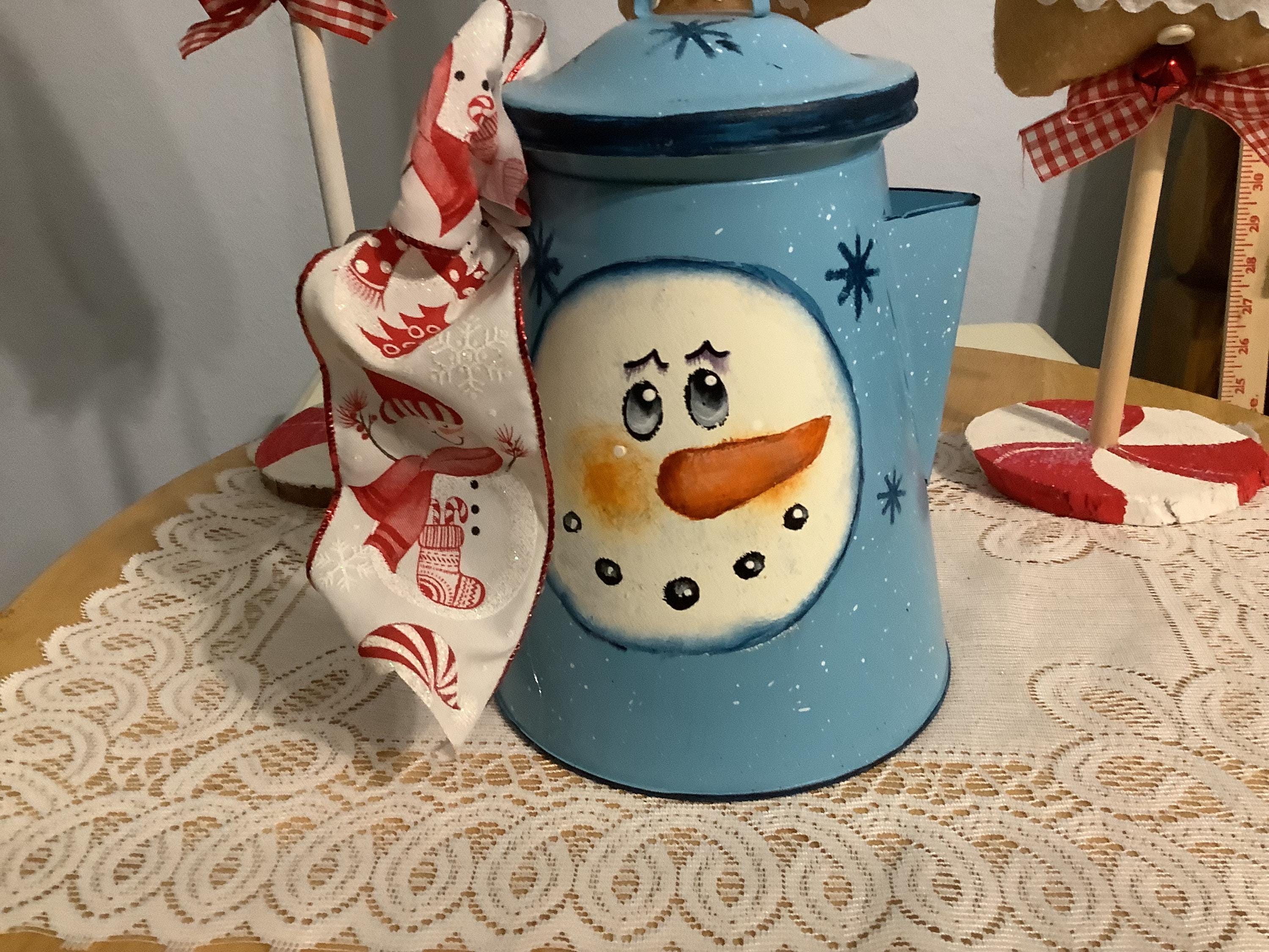 Snowman Flower Pot - Etsy
