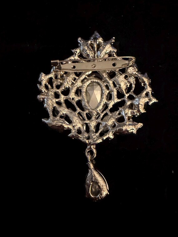 Rainbow Rhinestone Brooch - image 2