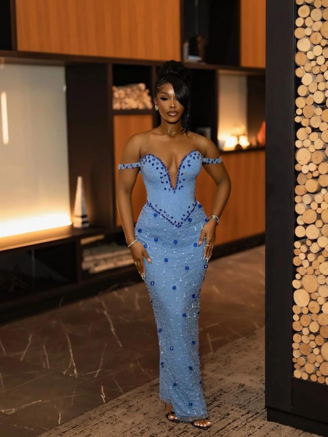formal and casual dress Bridesmay Cocktail Dresses for Women 2024 Wedding Guest Midi with Casual dresses for teens Color:Sapphire engbot1348