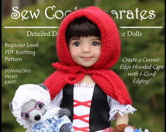 Little Red Riding Hood-LD knitting pattern for Dianna Effner's 13" Little Darling dolls