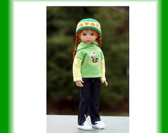 Colvins Jeans PDF pattern for 13&quot; Effner Little Darling Dolls