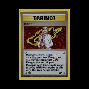 blaine pokemon card (17/132) BLAINES LAST STAND Card Name BLAINE'S ARCANINE - 1/132 -