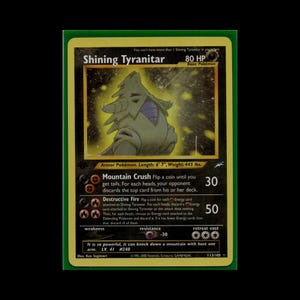 shining tyranitar pokemon card Pokemon Neo Destiny Single Shining Tyranitar 113/105