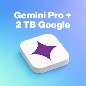 Google Gemini Pro Subscription | 1 Year, 2TB Storage, AI Tools