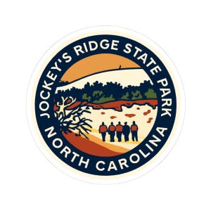 Parc d'état de Jockey's Ridge - Parc d'état de Caroline du Nord Sticker