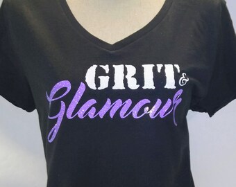 Grit and Glamour T-Shirt - Grit & Glamour Tee - Grit and Glamour Bling T-Shirt - Grit and Glamour T-Shirt - Grit and Glamour Apparel