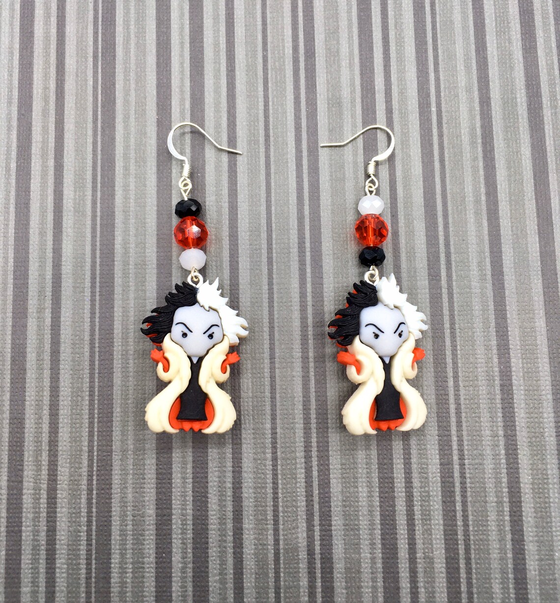 Cruella de Vil Jewelry Earnings Disney's 101 Dalmatians | Etsy