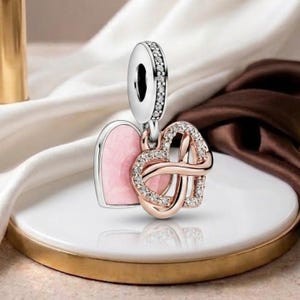 Pandora Infinity Charm Pink - Etsy