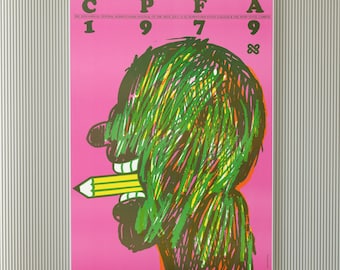 Vintage poster Lanny Sommese | Kunstafdruk, tentoonstellingsposter, abstracte kunst, moderne muurkunst, muurdecoratie | Poster voor slaapkamer/keuken/kantoor