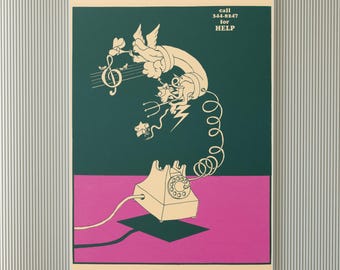 Vintage poster Lanny Sommese | Kunstprint, tentoonstellingsposter, abstracte kunst, moderne muurkunst, muurdecoratie