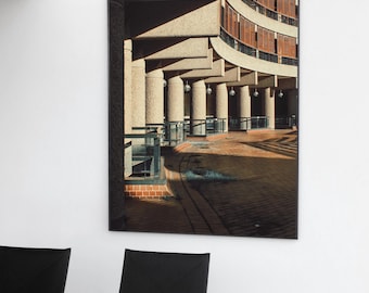 Brutalist Architecture Photography Print, London Barbican, Retro, Alternative