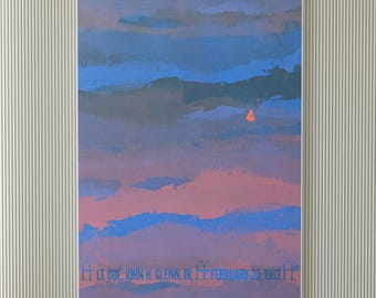 John Glenn retourneert kolossale kunstprint | Muurkunst | Kunstposter | Afdrukken voor slaapkamer/keuken/woonkamer/kantoor