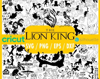 166 SVG The Lion King  Mega Bundle | Simba, Timon & Pumbaa, Hakuna Matata, Safari Animals and More Classic Designs | Svg Dxf Eps Png Files