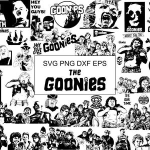58 SVG Die Goonies Mega Bundle | Pulli, Chunk, Faultier, Treasure Adventure & 80er Filmklassiker Designs | svg dxf eps png Dateien | Cricut