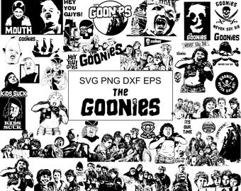 58 SVG The Goonies Mega Bundle | Mikey, Chunk, Sloth, Treasure Adventure & Classic 80s Movie Designs | Svg Dxf Eps Png Files | Cricut