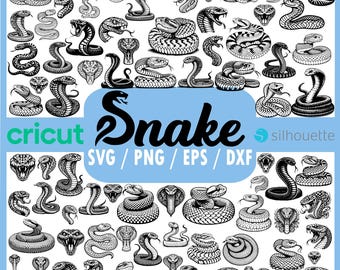 83 SVG Snake Mega Bundle | Cobra Illustrations, Serpent Silhouettes, Reptile Art & Venomous Snake Designs | Svg Dxf Eps Png Files | Vector