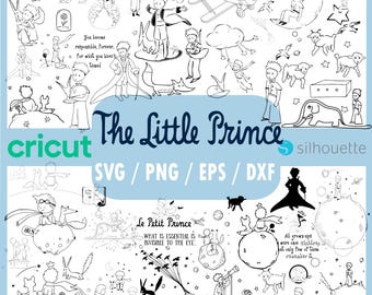 74 SVG The Little Prince Mega Bundle | Classic Story Characters, Fox, Rose & Minimalist Illustrations | Svg Dxf Eps Png | Vector Cricut