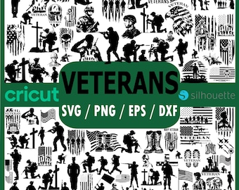 85 SVG Veterans Mega Bundle | Military Silhouettes, Soldiers, Patriotic Symbols, Memorial Designs & Honor Graphics | Svg Dxf Eps Png Files