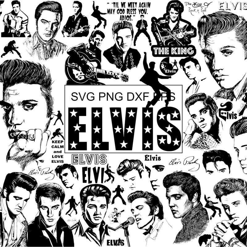 Elvis Presley Silhouette - Etsy