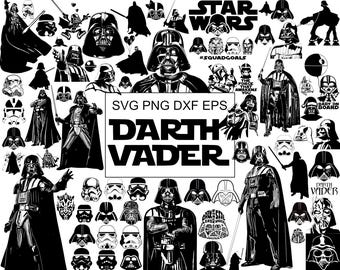 70 SVG Darth Vader Star Wars Iconic Sith Lord Classic Sci-Fi Mega Pack | SVG DXF Eps Png Files | Instant Download | Vector Cricut