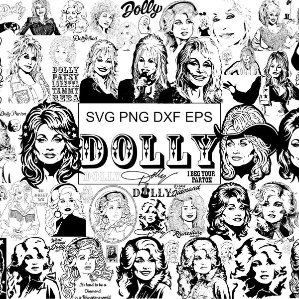 67 SVG Dolly Parton Mega Bundle | Country Music Icon, Western Style & Classic Quotes Pack | SVG DXF Eps Png Files | Vector
