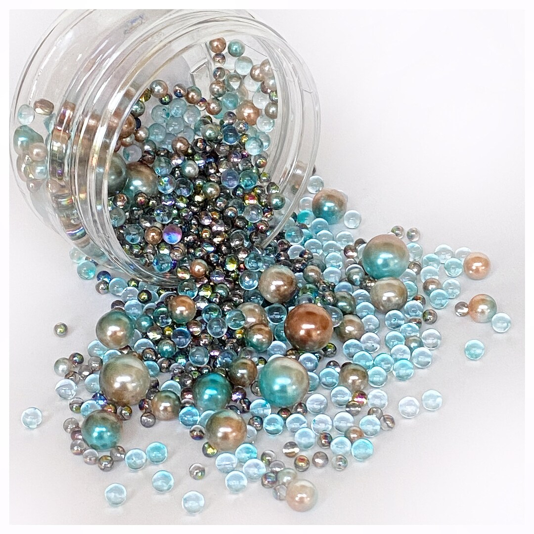 Premium Photo  Collection of iridescent beads