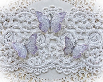 Reneabouquets Handcrafteds Butterfly Set - Lavender Fairy Dust, Wedding Decorations, Scrapbook Embellishments, Home & Party Decor
