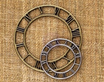 Prima Vintage Mechanicals Trinkets Collection Finnabair Small Vintage Metal Clock Face Sunrise Sunset