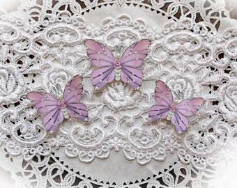 Reneabouquets Butterfly Set - Pink Gracie  Butterflies, Wedding Decorations, Scrapbook Embellishments, Home & Party Decor