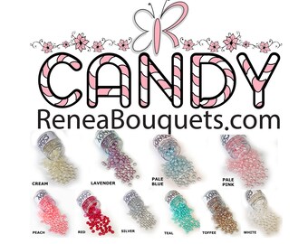 1.8 Ounce Beautiful Beads Unicorn Candy Flatback Pearls