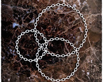 Reneabouquets Beautiful Board  Chain Link Frame Set Of 3 Laser Cut White Chipboard Frames For Crafts, Scrapbooking, Cards