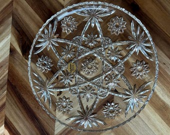 Antique - Anchor Hocking - Early American Prescut - Star of David - Crystal - Ohio - Hostess Serving Dishes