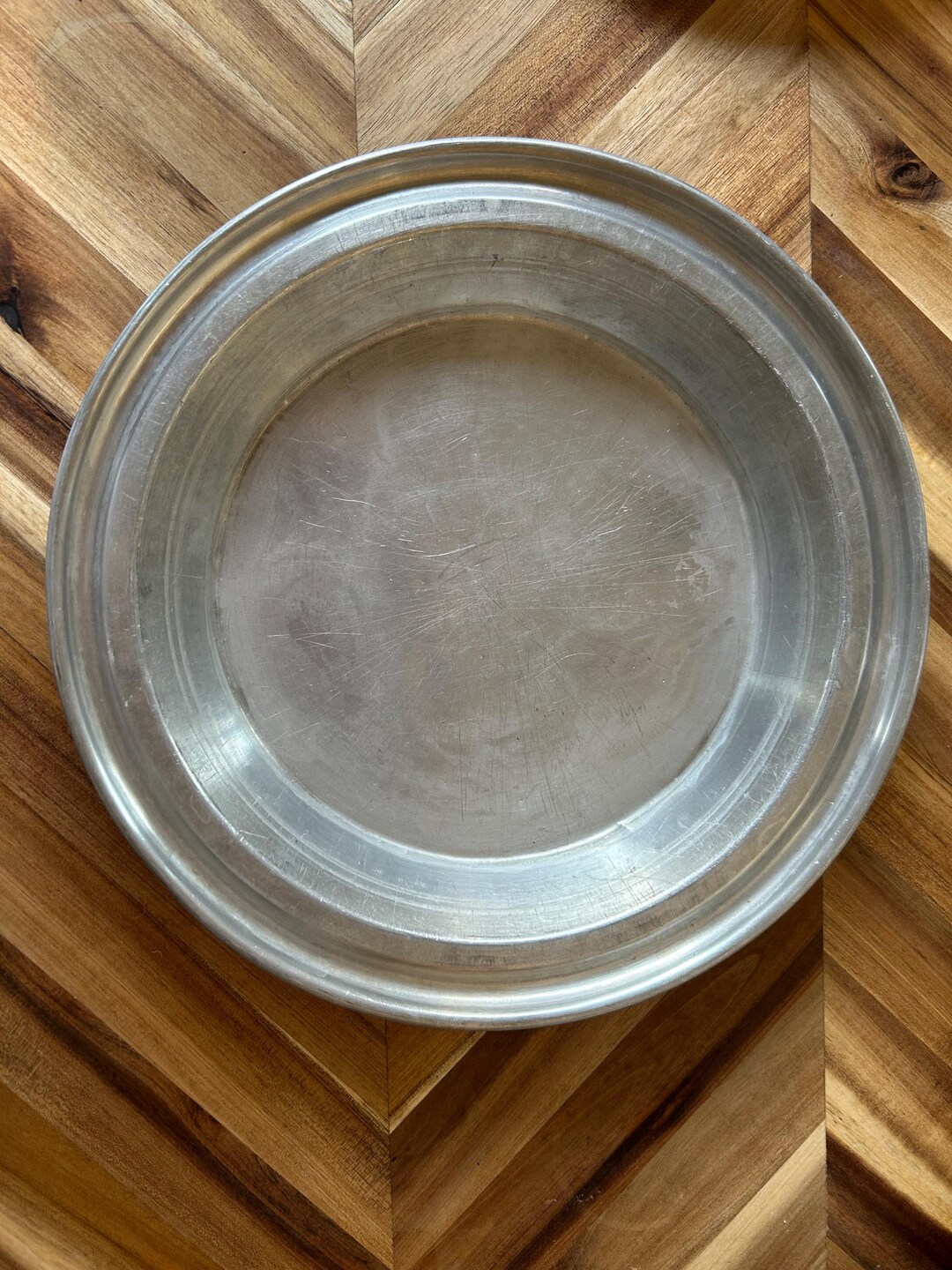 Vintage - Aluminum - Pie Plate - Dripless Rim - Good Results - Charger ...