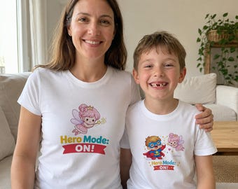 Lost Tooth Shirt Mommy and Me, Superhero Tooth Fairy Matching Set, Boy Tee