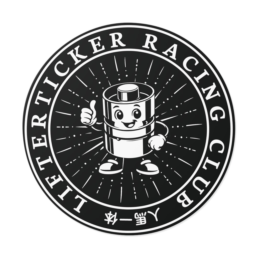Lifterticker Racing Club Sticker | Weatherproof Racing Decal - Etsy