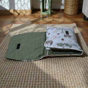 Cotton Foldable Baby Changing Pad – Portable Diaper Mat with Pockets