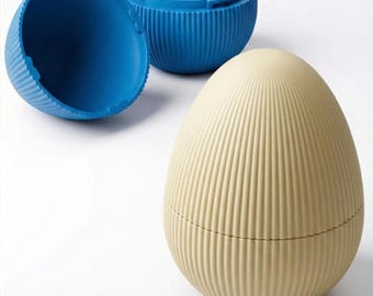 Hard Boiled Egg Holder - Bento Box Lunch Accessory - Picnic Travel Egg Carrier - Protective Twist Lock Container (Matte 3D Printed)