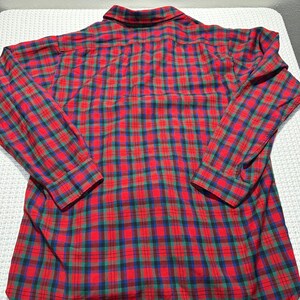 Camicia vintage Sir Pendleton da uomo, taglia XL, in tartan scozzese rosso MacDuff, in lana con bottoni immagine 19