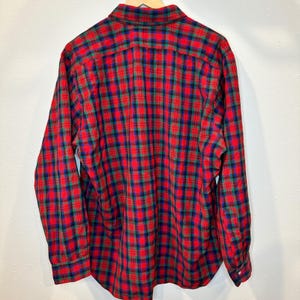 Camicia vintage Sir Pendleton da uomo, taglia XL, in tartan scozzese rosso MacDuff, in lana con bottoni immagine 4