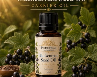 Black Currant Seed Oil, Ribes Nigrum, Premium Carrier Oil for Face, Skin, Hair & DIY, PurePeak Botanicals