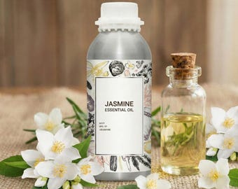 100% Pure Jasmine Essential Oil - Exotic Floral Scent for Skin, Hair Care & Perfume (100ml - 1 Liter)