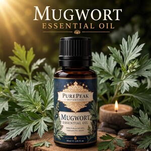 Bijvoet etherische olie | Pure botanische aromatische olie voor geurverspreiders, kaarsen maken, zeep maken en geurmengsels zelf maken