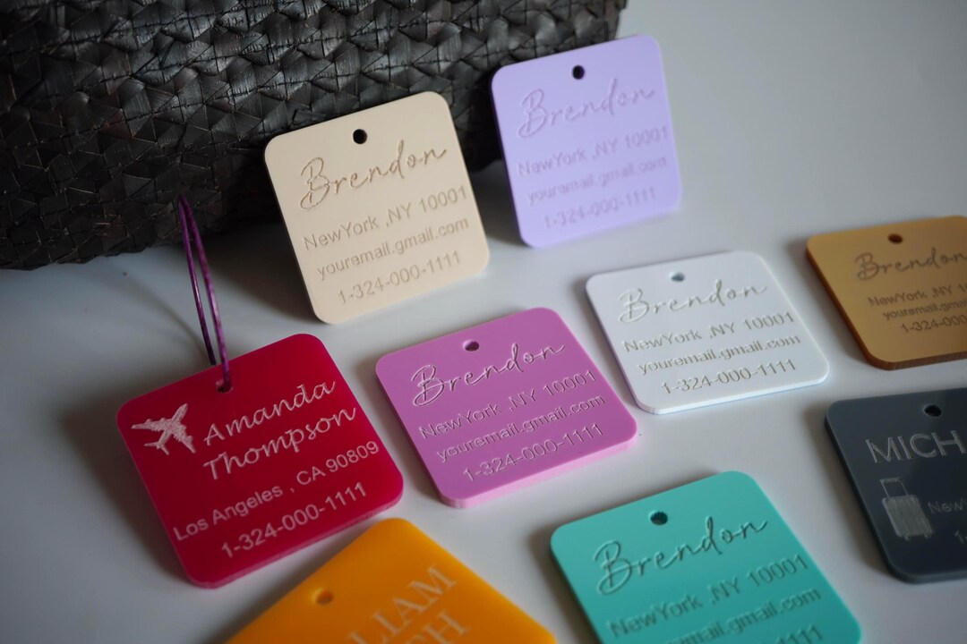 Luggage Tags Personalized, Backpack Tag, Bag Tags, Travel Accessories ...