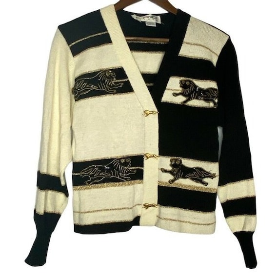 Vintage EPIC Steven Knit Black Panther Sweater