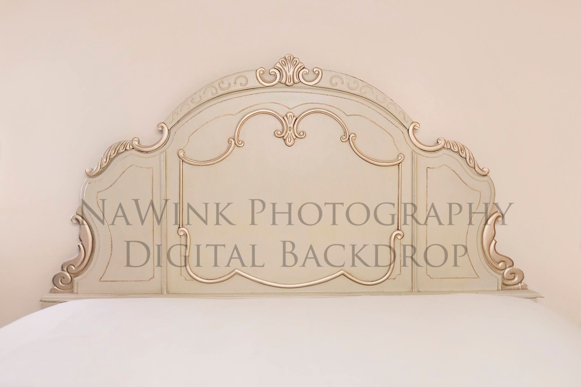 Vintage Gold Headboard Digital Backdrop // Vintage Headboard Etsy Canada