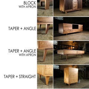Offstack End Table, Solid Hardwood, Offset, Geometric Nightstand (shown in walnut) image 10